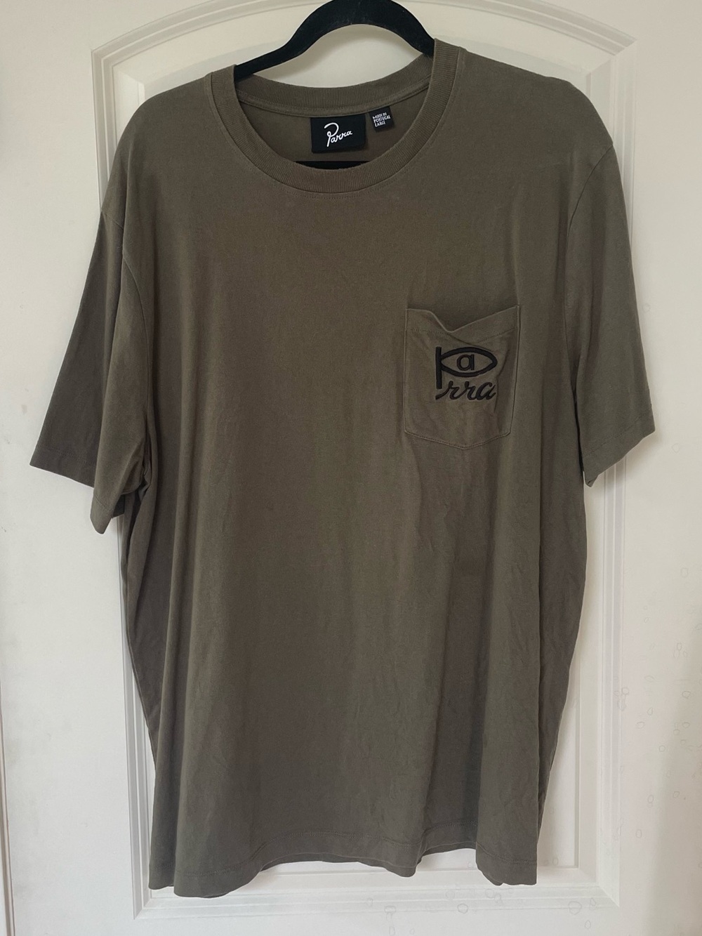 Green Parra Eye Pocket Tee Shirt Men’s Large Short Sleeve Portugal Made Tee